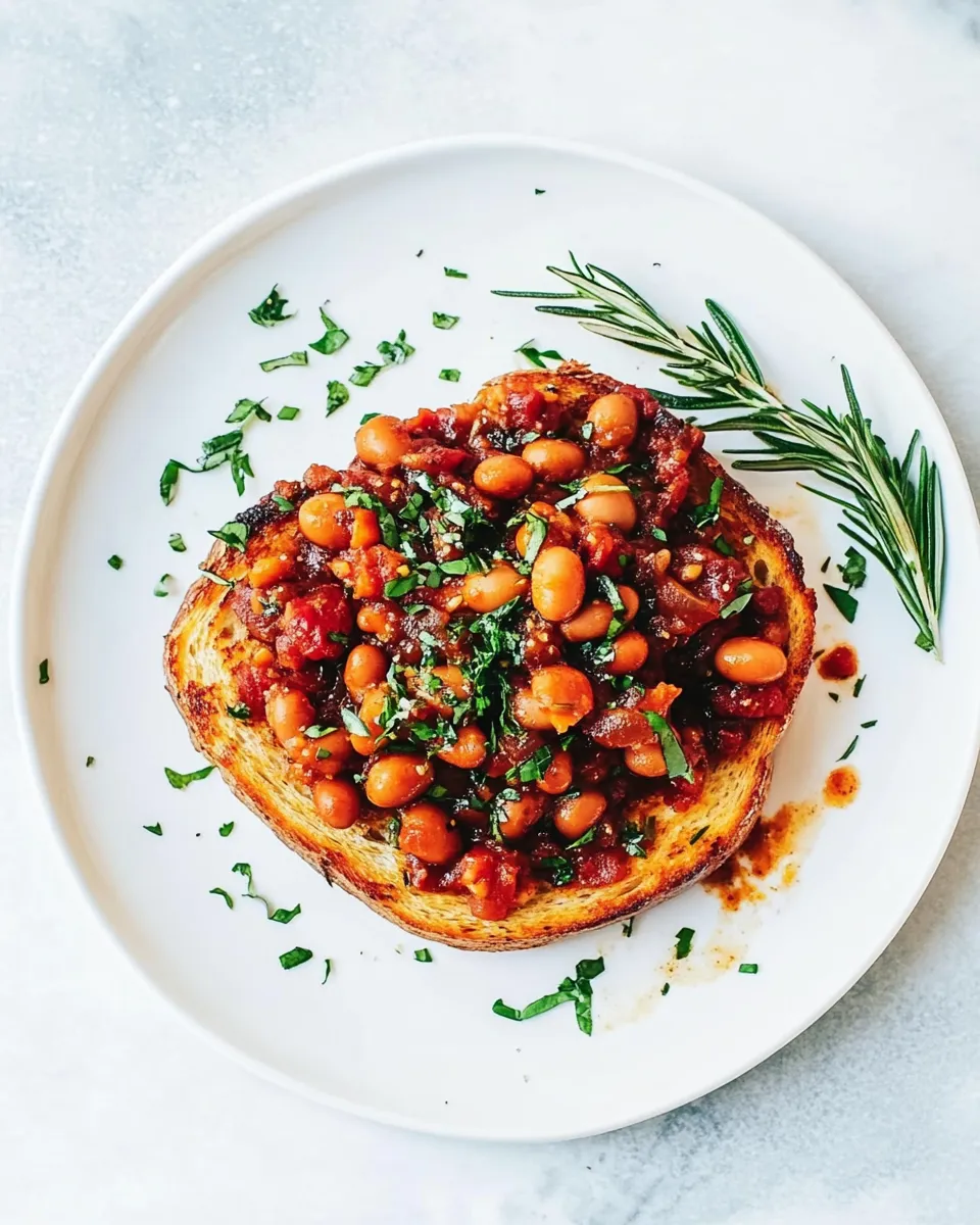 Easy Beans on Toast Recipe shot