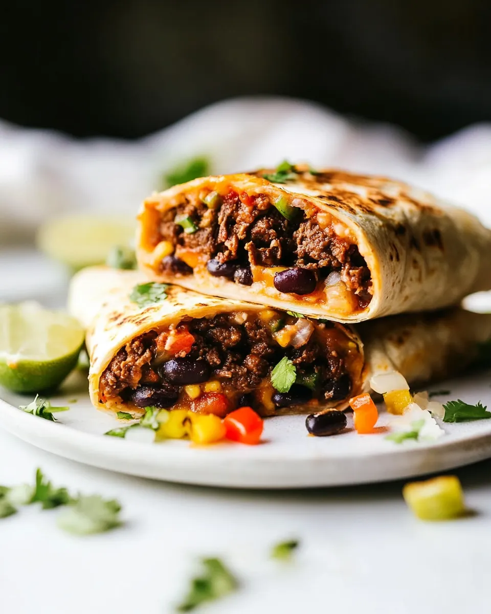 Homemade Beef Burrito Recipe photo