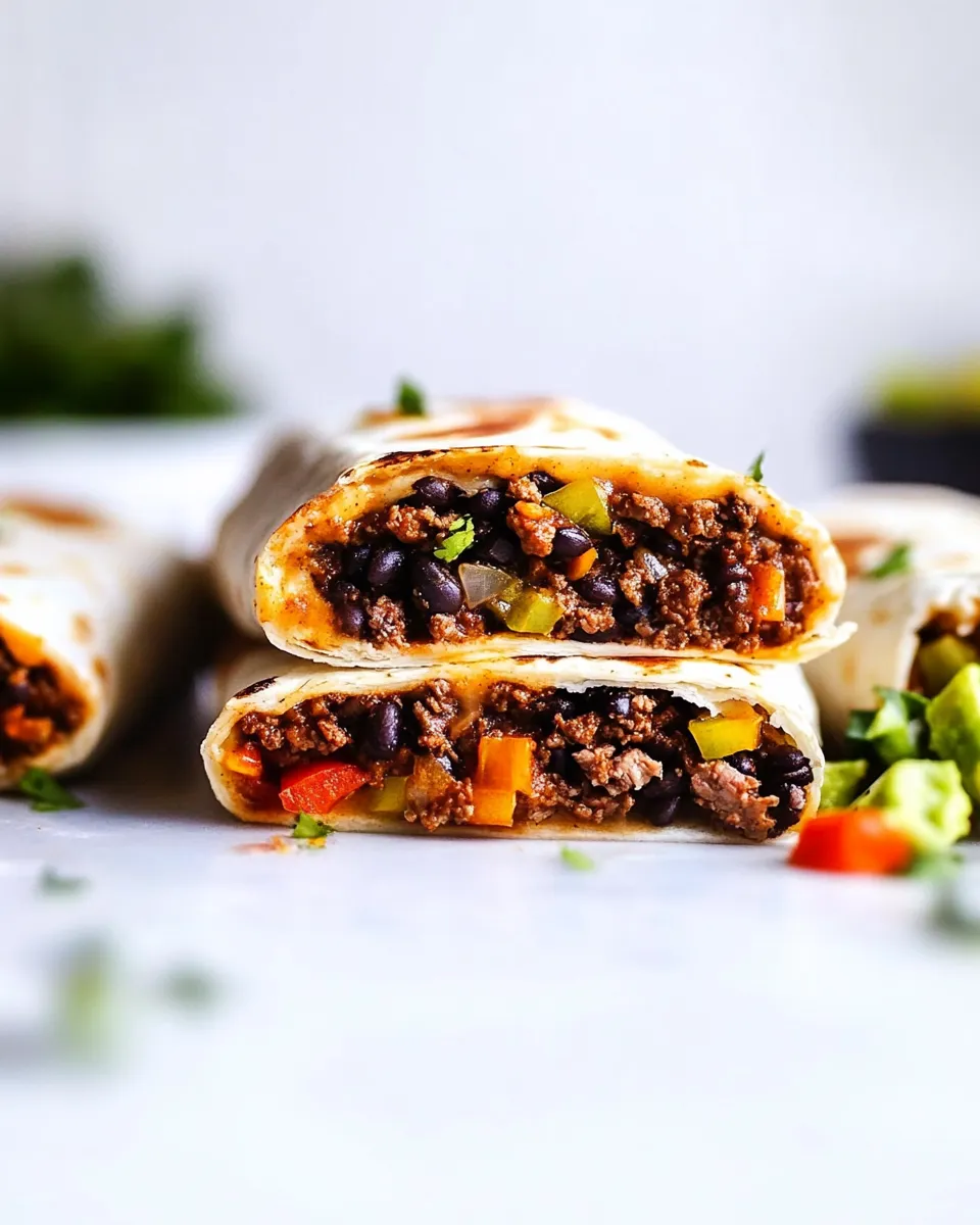 Easy Beef Burrito Recipe recipe photo