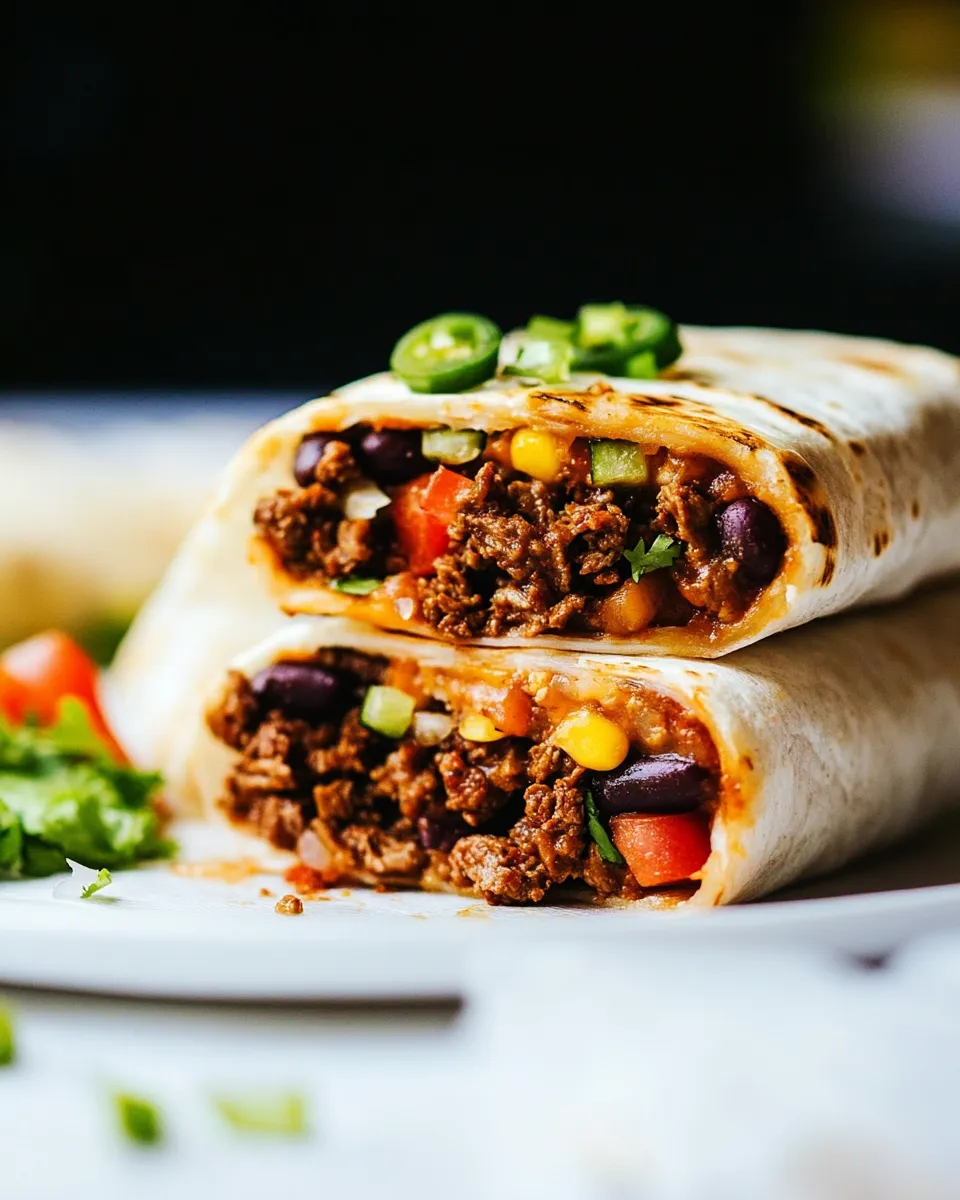 Delicious Beef Burrito Recipe dish photo