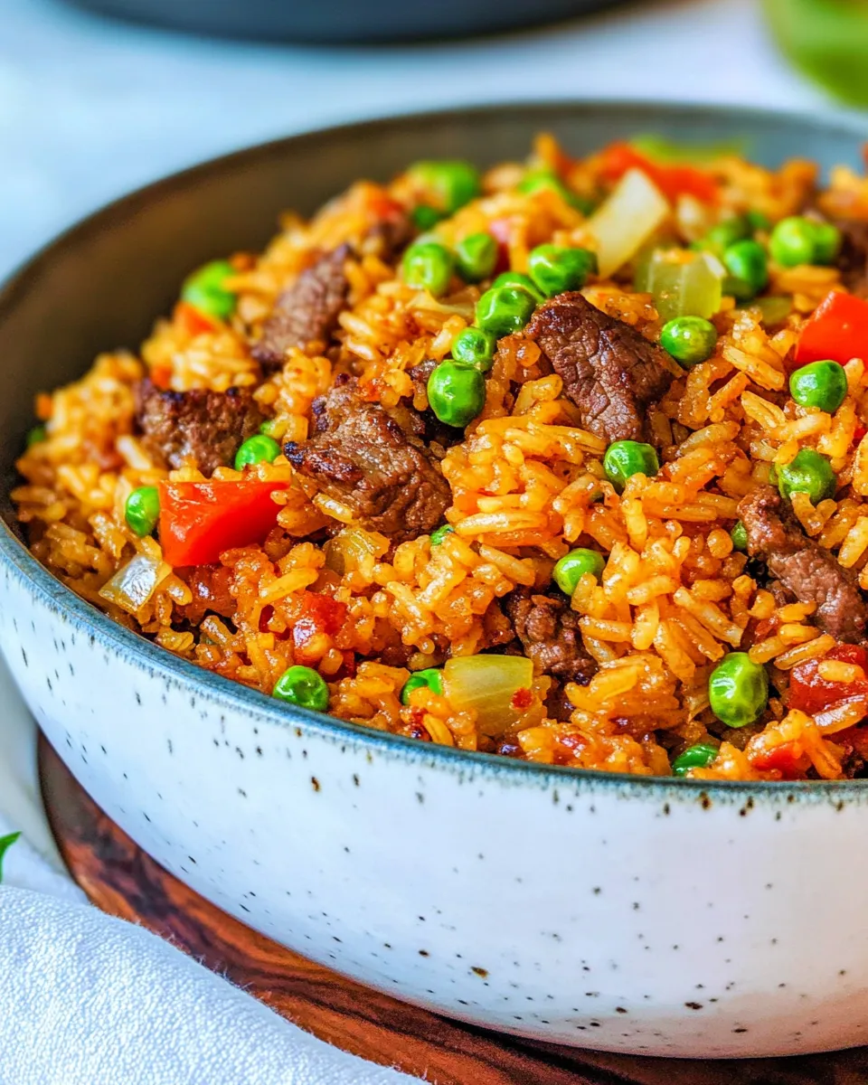 Easy Beef Fried Rice recipe photo
