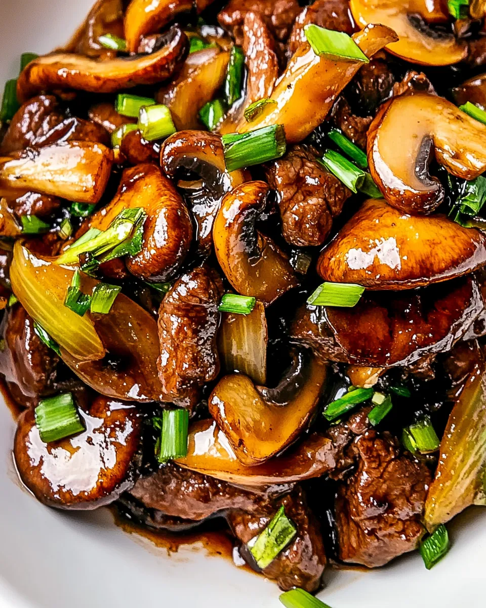 Easy Beef Mushroom Stir Fry recipe photo
