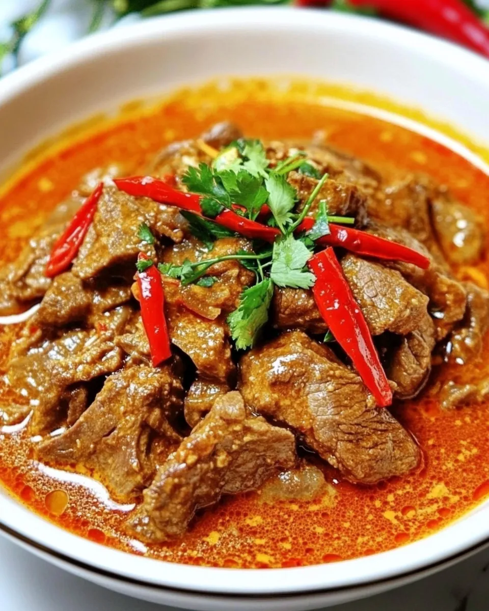 Homemade Beef Panang Curry recipe photo