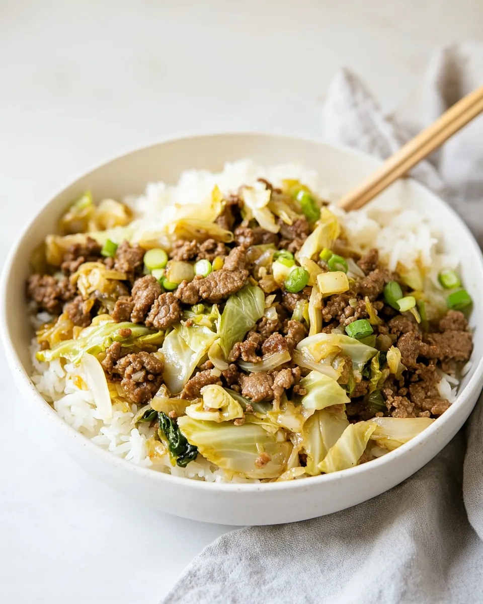 Homemade Beef and Cabbage Stir Fry recipe photo