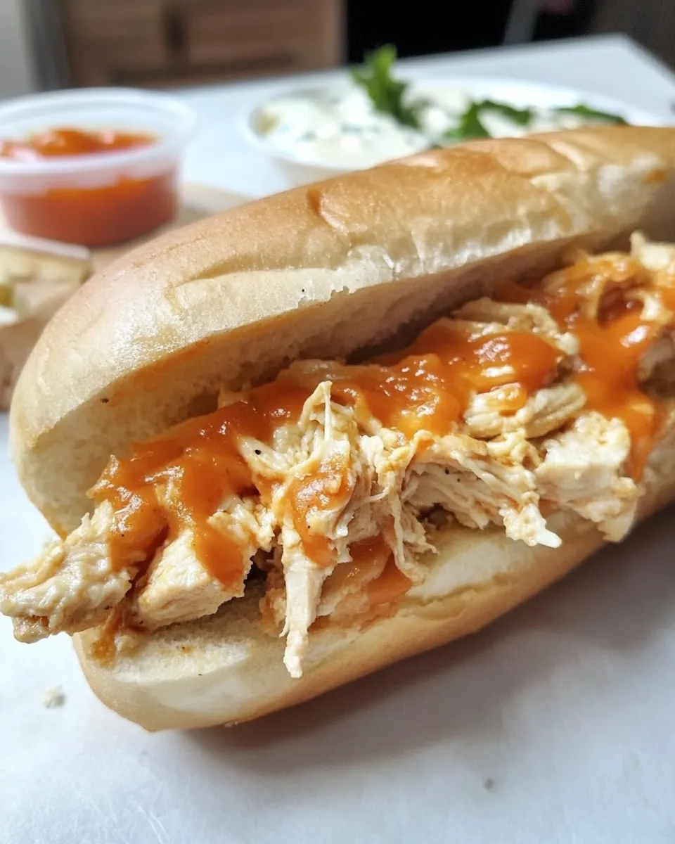 Easy Best Cheesy Chicken Submarine Sandwich Recipe (Easy) shot