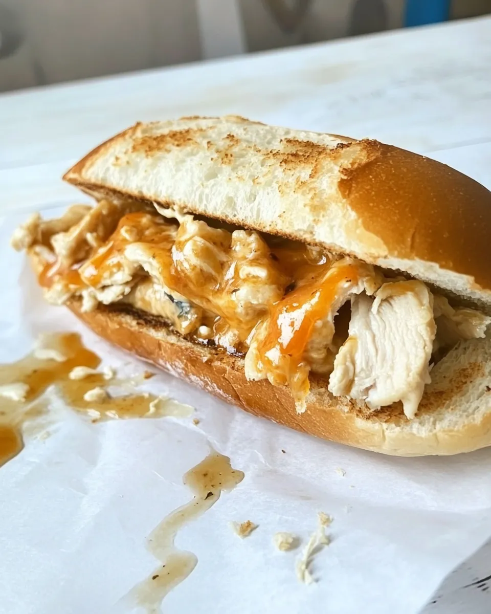 Delicious Best Cheesy Chicken Submarine Sandwich Recipe (Easy) dish photo