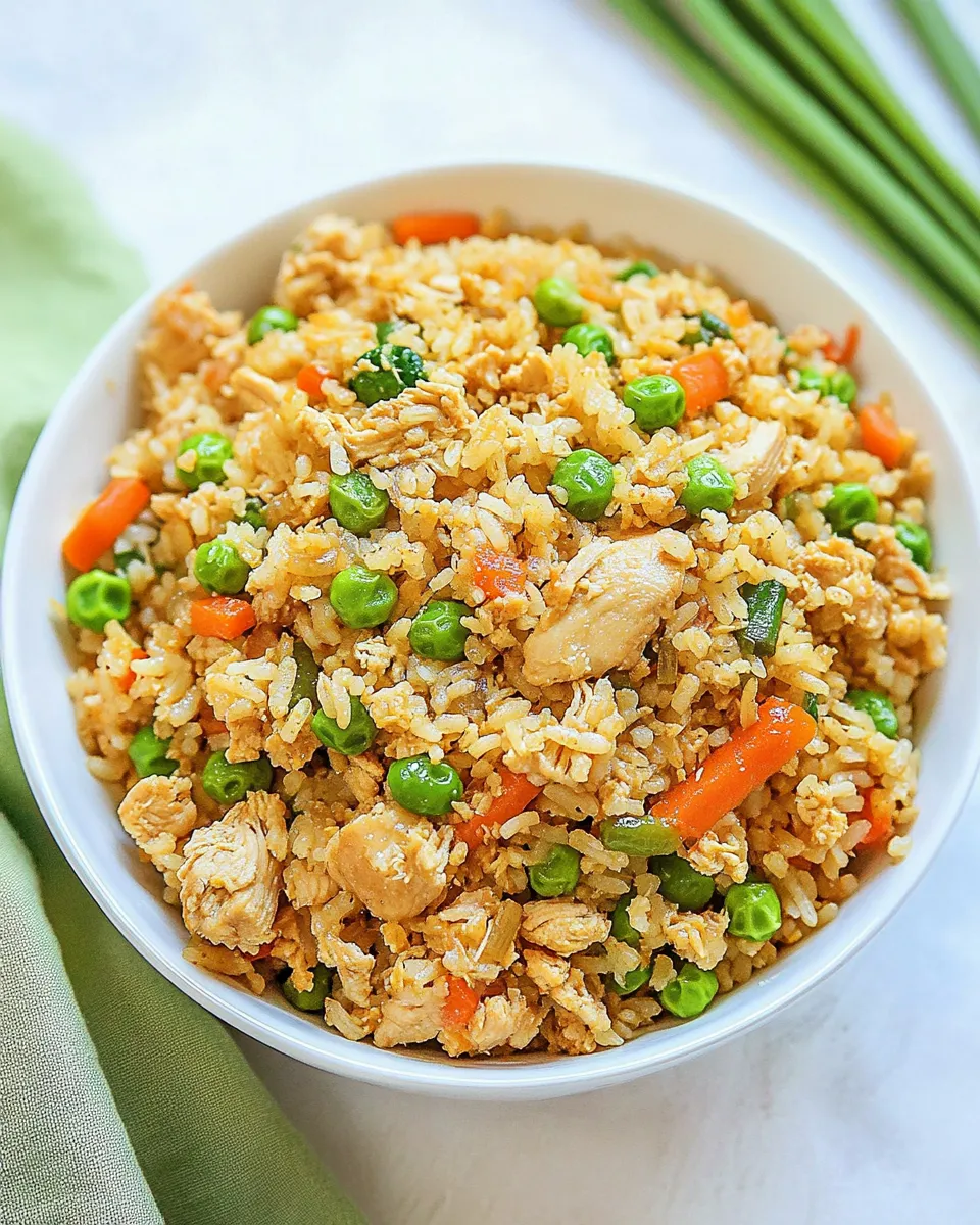 Delicious Best Chicken Fried Rice shot