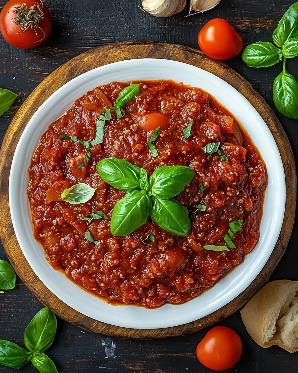 Easy Best Ever Spaghetti Sauce Recipe shot