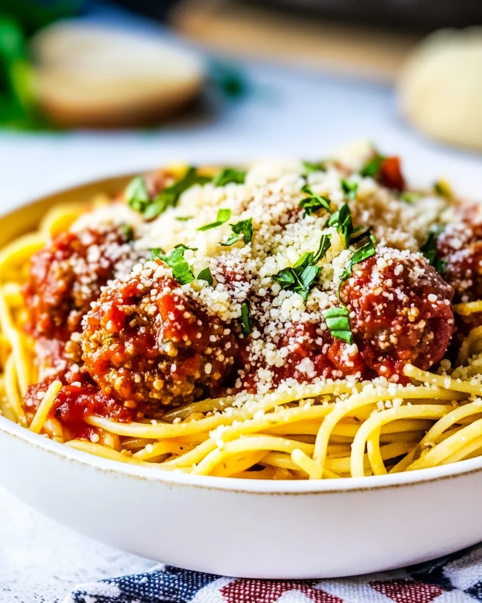 Delicious Best Ever Spaghetti and Meatballs shot