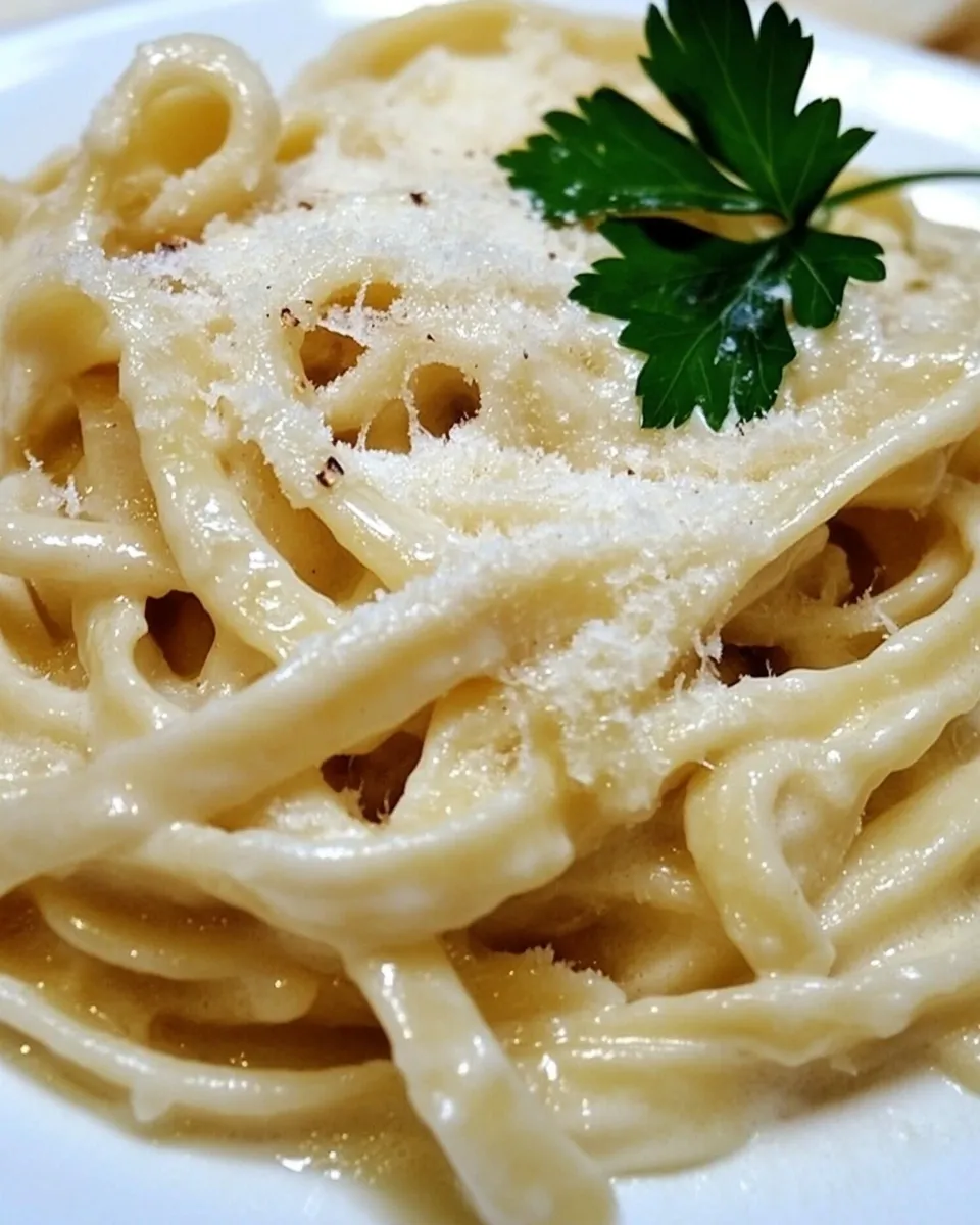 Delicious Best Fettuccine Alfredo shot