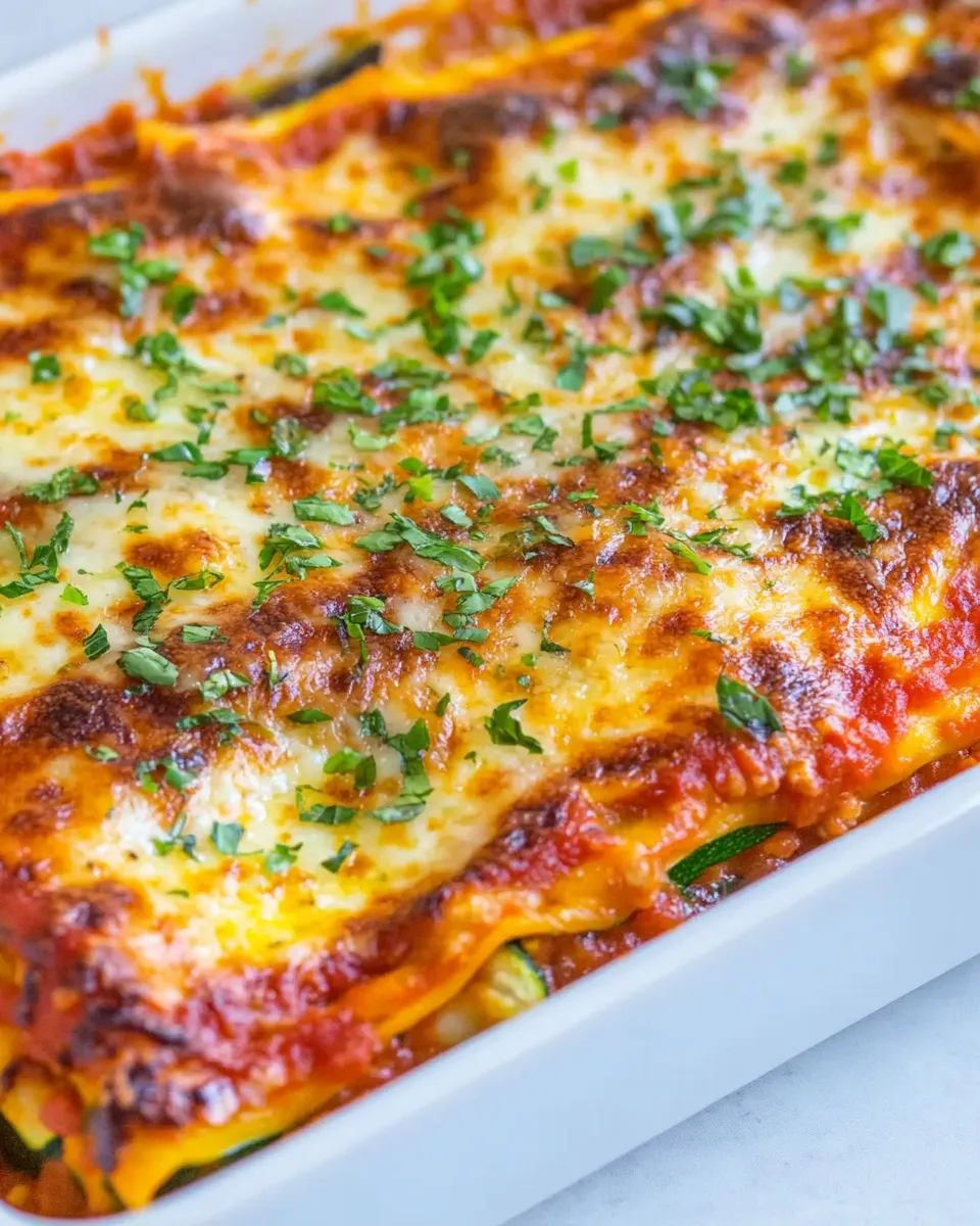 Delicious Best Zucchini Lasagna shot
