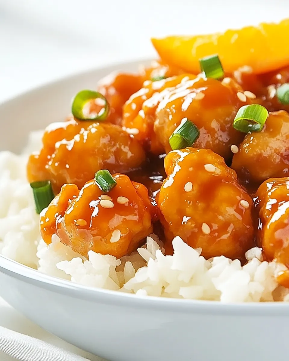 Savory Better Than Takeout Orange Chicken shot