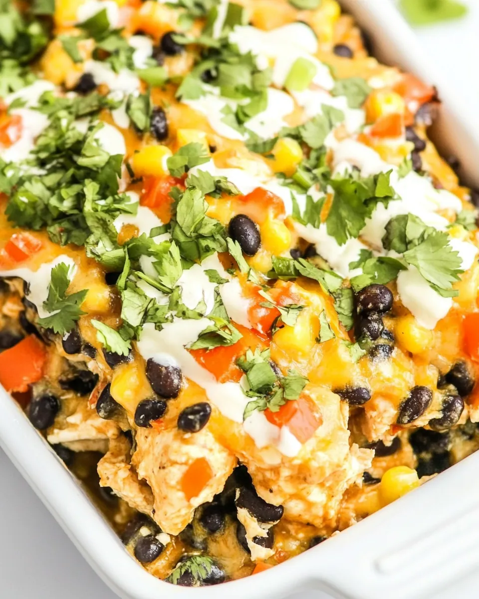 Easy Black Bean Chicken Bake recipe photo