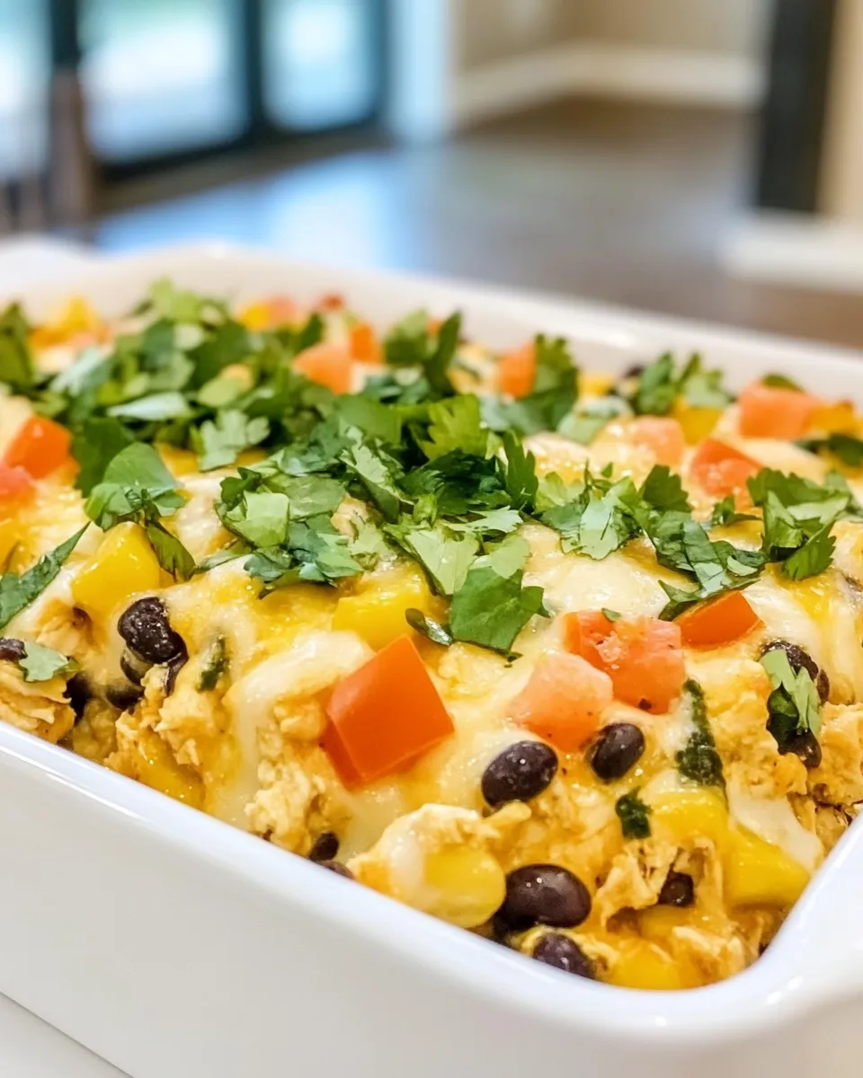 Delicious Black Bean Chicken Bake shot