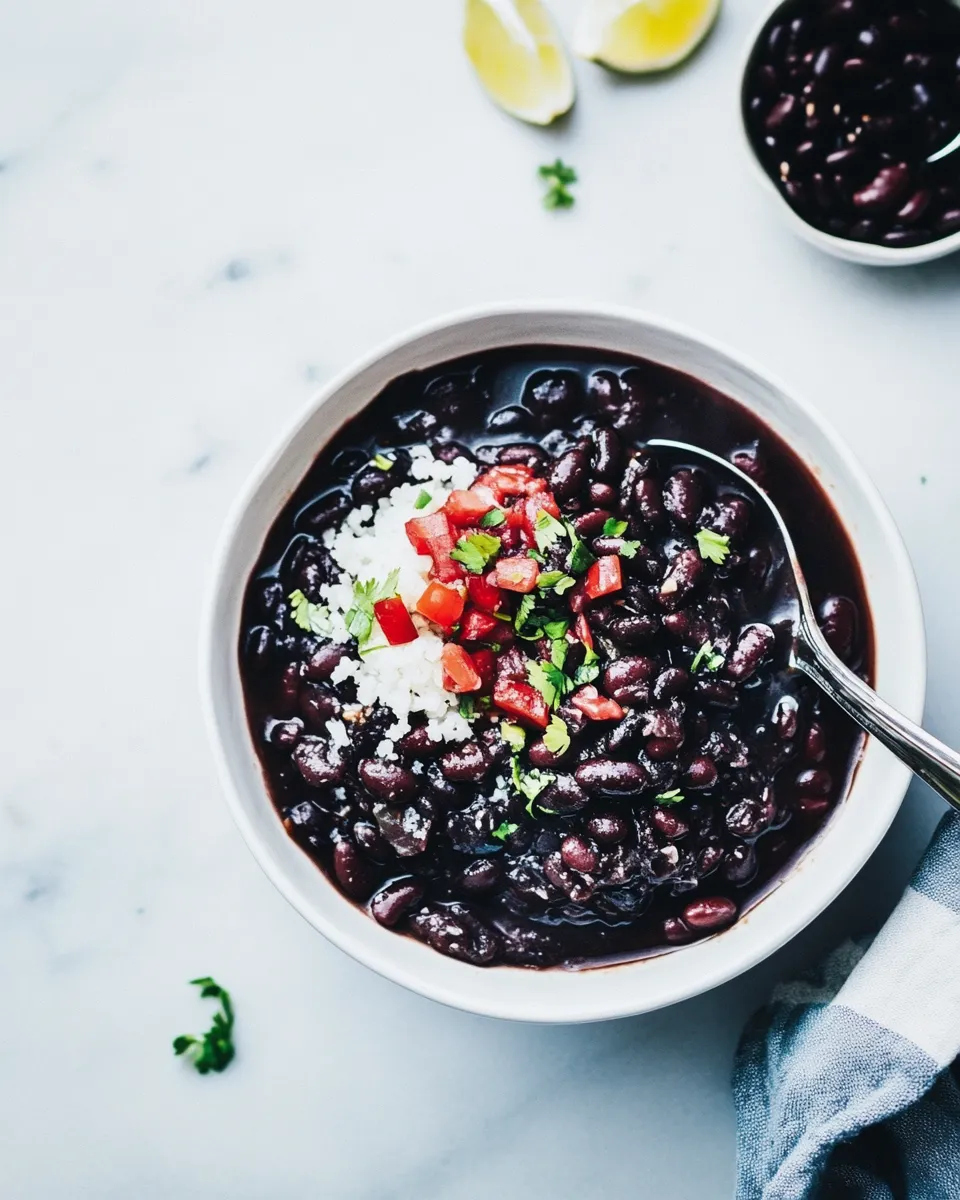 Easy Black Beans Recipe (Instant Pot or Slow Cooker) recipe photo