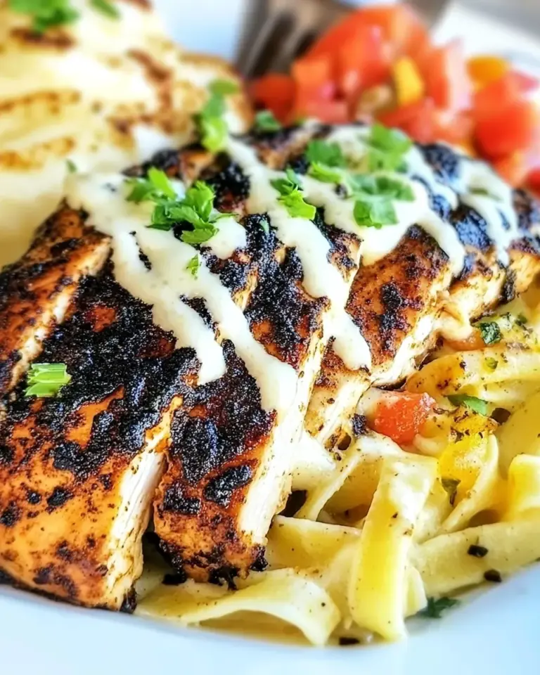 Homemade Blackened Chicken Alfredo recipe photo