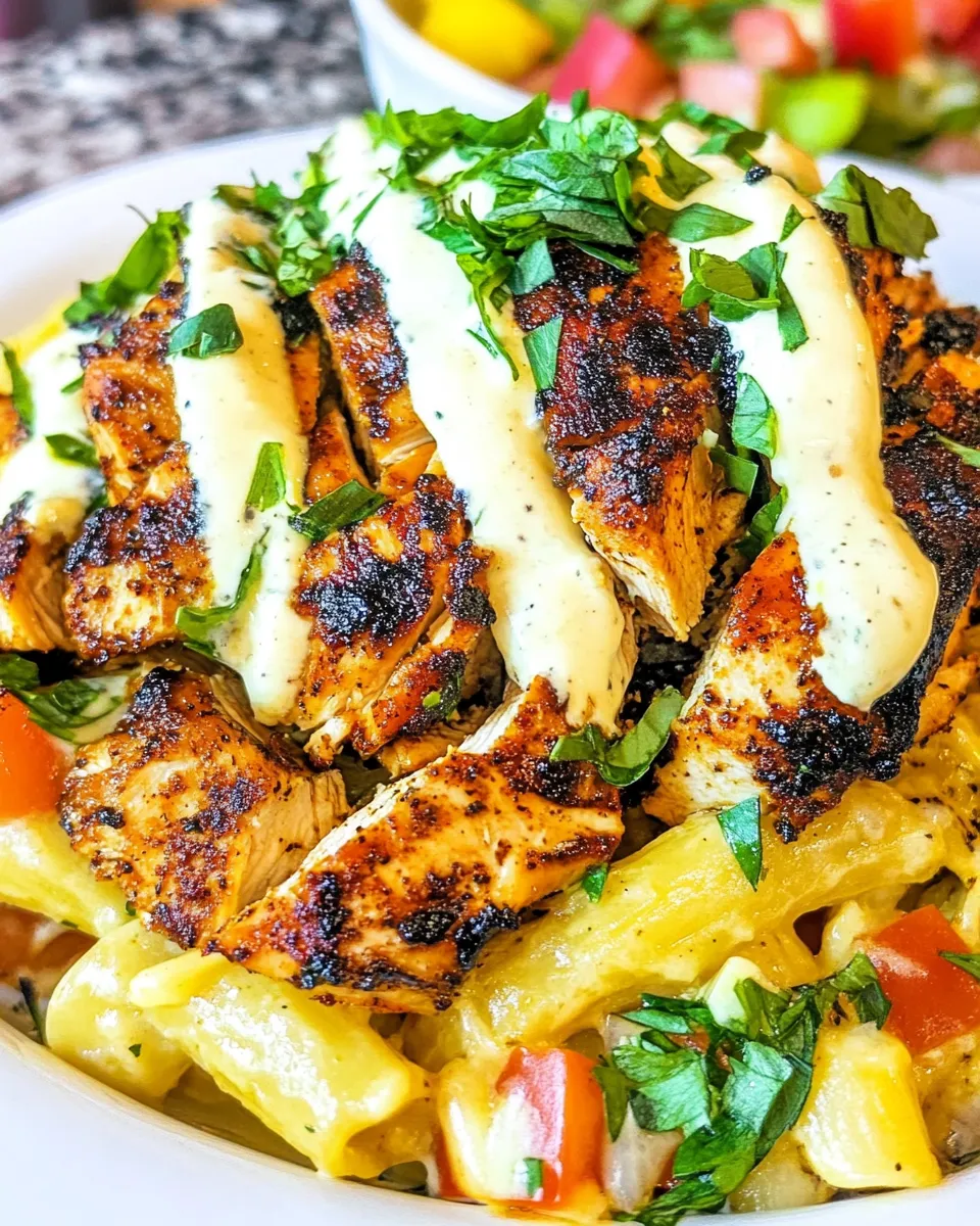 Classic Blackened Chicken Alfredo dish photo
