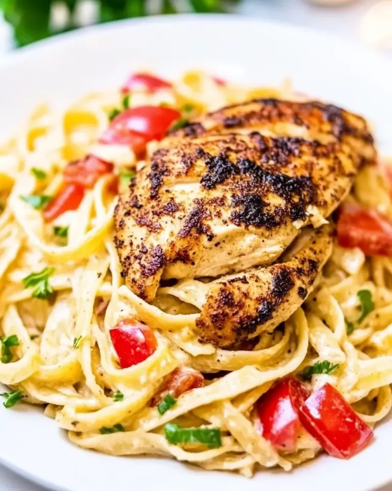 Homemade Blackened Chicken Fettuccine photo