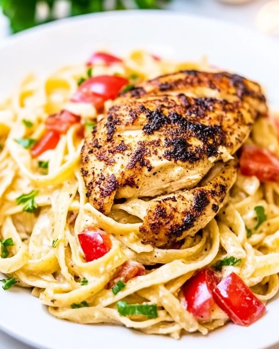Homemade Blackened Chicken Fettuccine photo