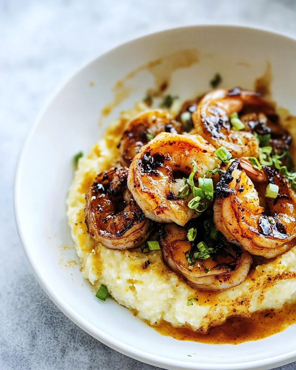 Classic Blackened Shrimp and Grits image