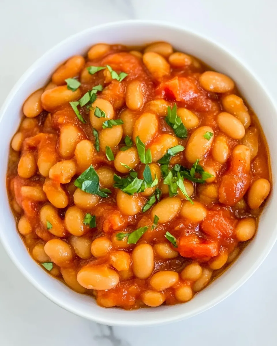 Classic British Baked Beans dish photo