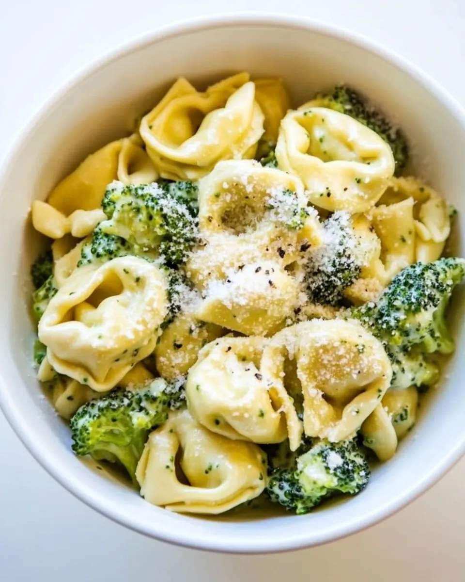 Easy Broccoli Alfredo Tortellini Recipe photo