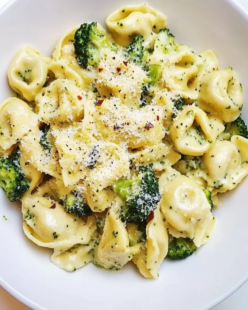 Delicious Broccoli Alfredo Tortellini Recipe image