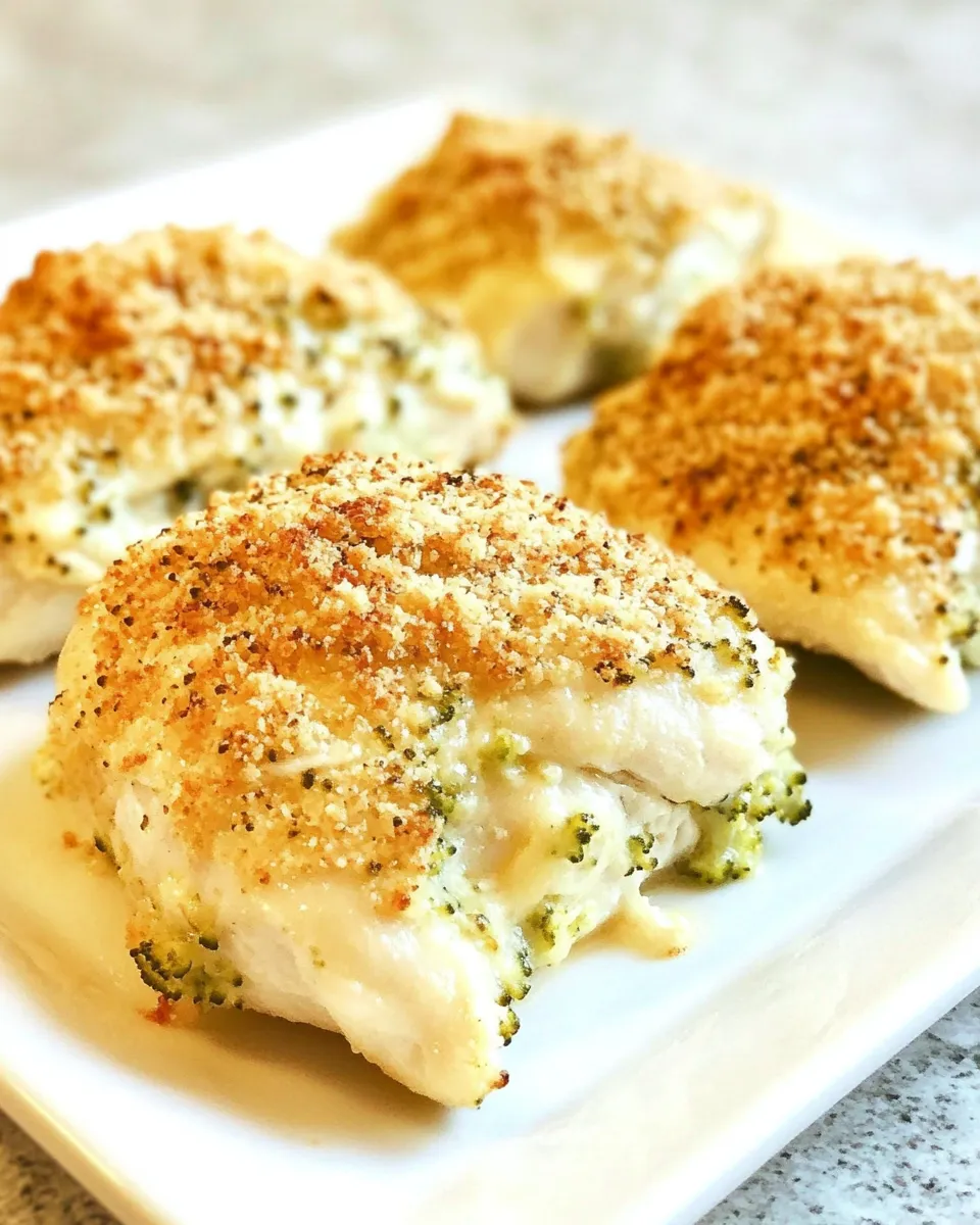 Easy Broccoli and Cheese Stuffed Chicken recipe photo