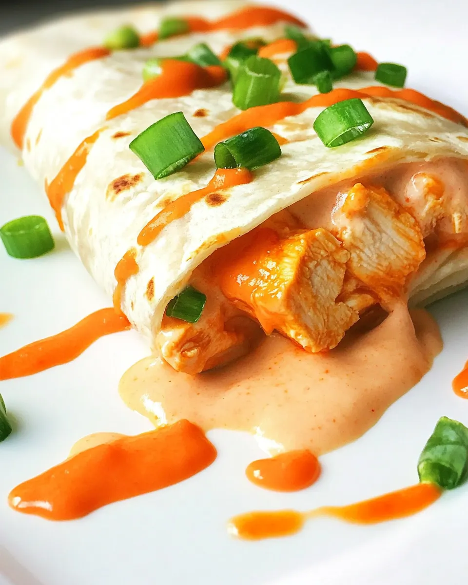Easy Buffalo Chicken Burritos recipe photo