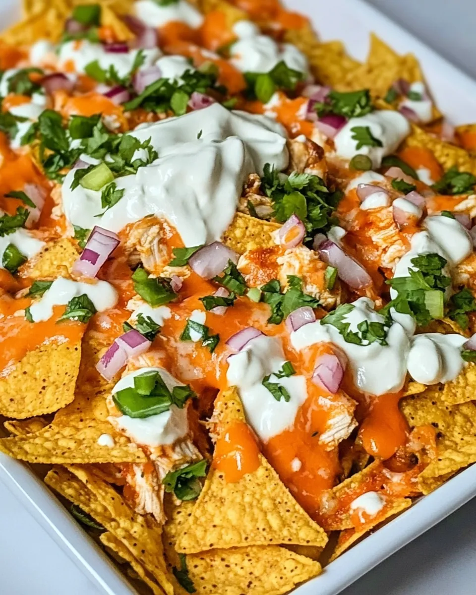 Tasty Buffalo Chicken Doritos Nachos recipe photo