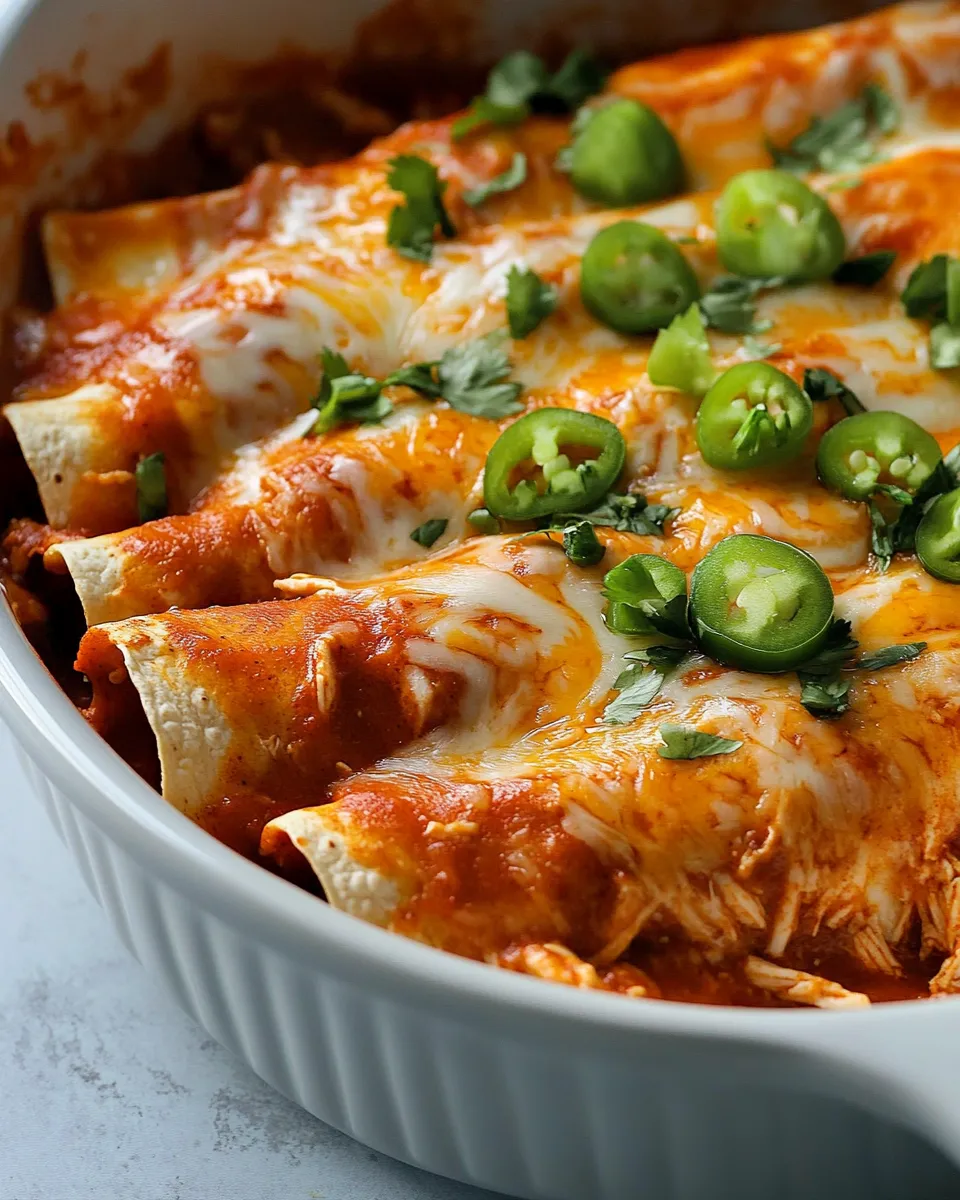 Delicious Buffalo Chicken Enchiladas Recipe image