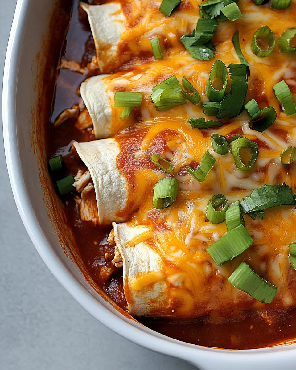 Homemade Buffalo Chicken Enchiladas Recipe shot