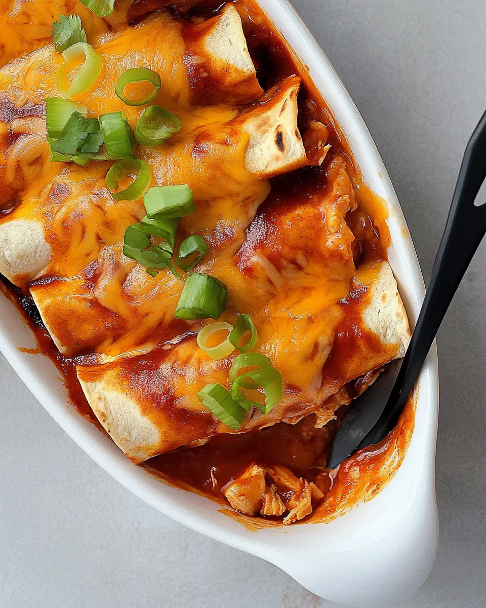 Best Buffalo Chicken Enchiladas Recipe dish photo