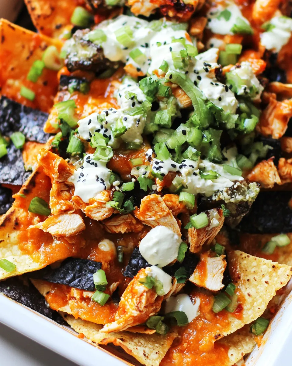 Homemade Buffalo Chicken Nachos recipe photo