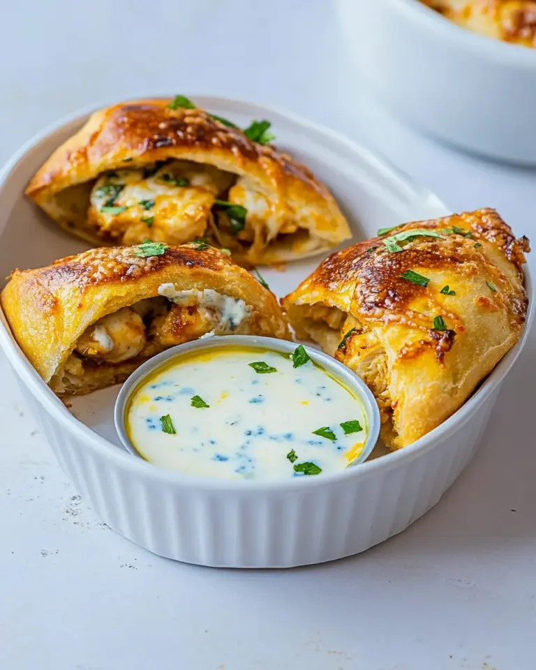 Homemade Buffalo Chicken Pizza Bites with Blue Cheese Dip photo