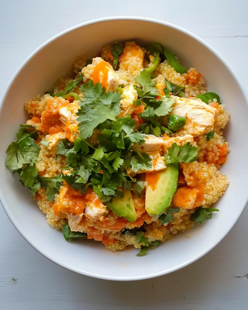 Homemade Buffalo Chicken Quinoa Salad photo