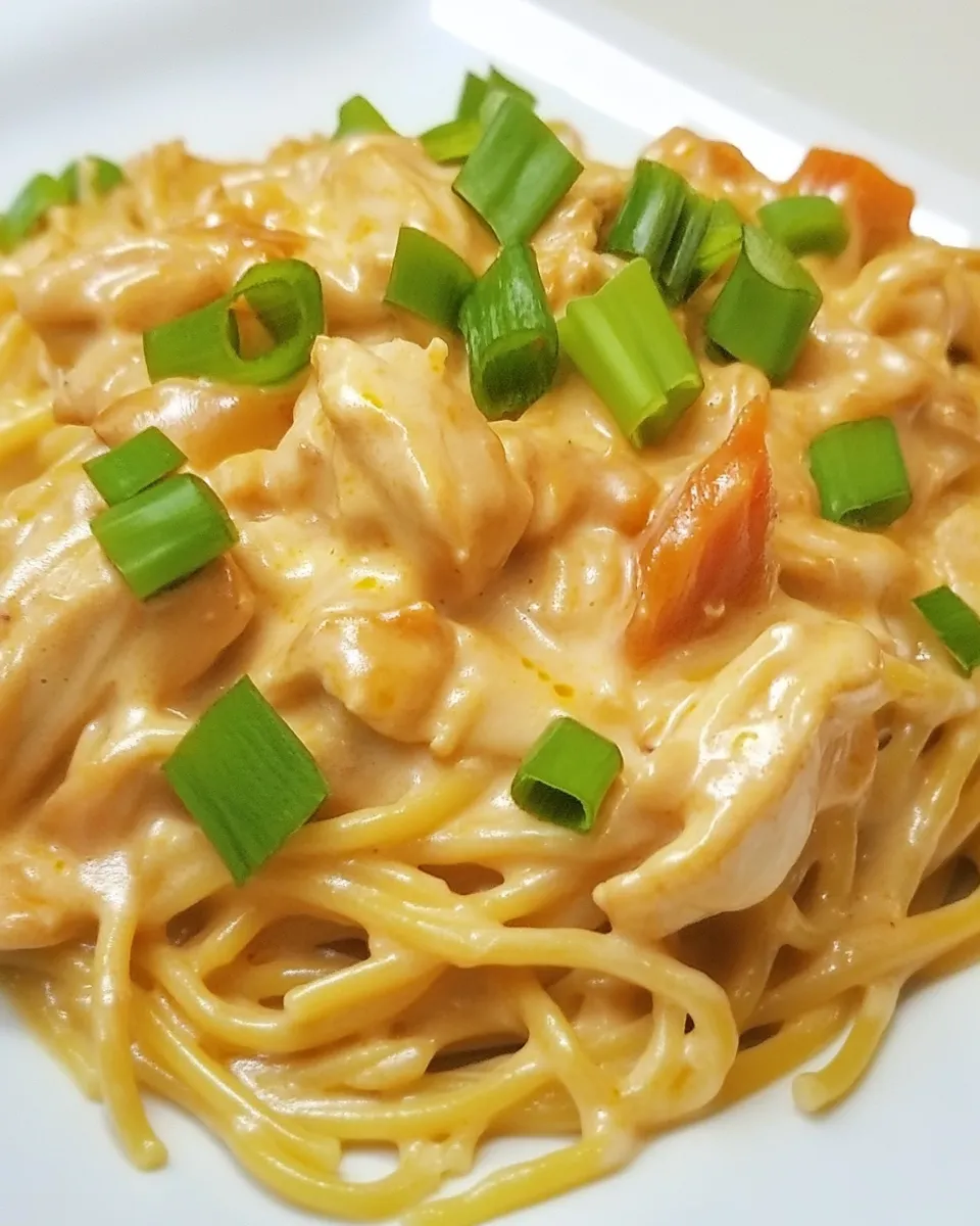 Delicious Buffalo Chicken Spaghetti image