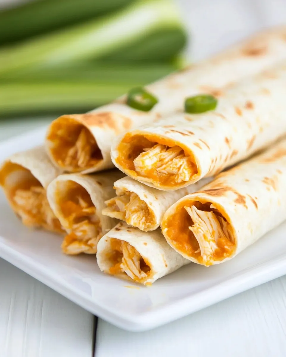 Homemade Buffalo Chicken Taquitos photo