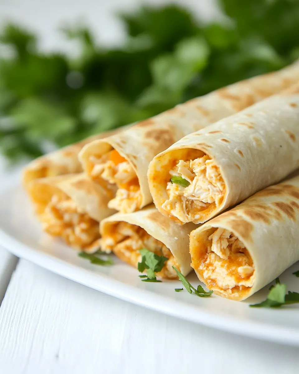 Classic Buffalo Chicken Taquitos image