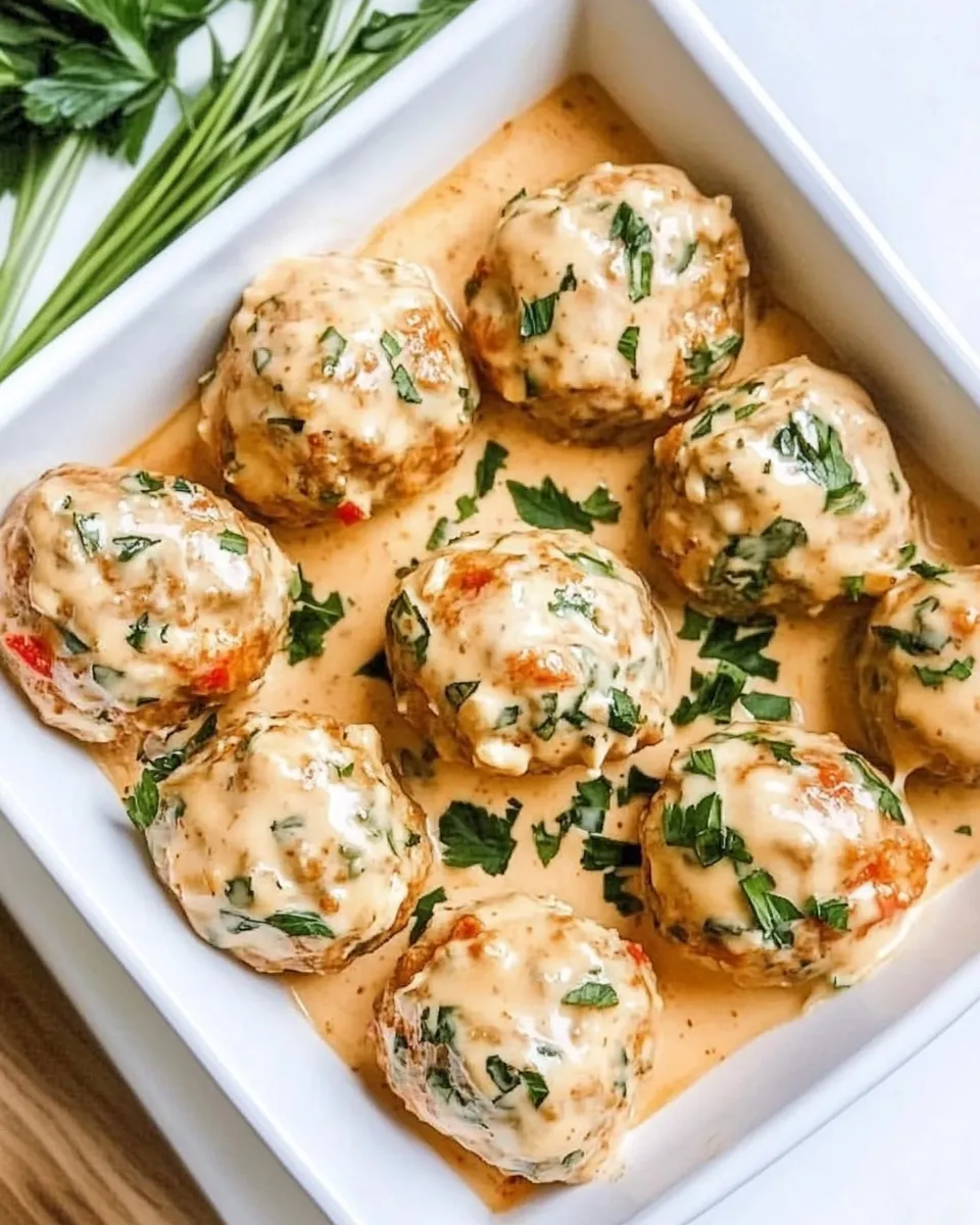 Classic Buffalo Ranch Chicken Meatballs dish photo
