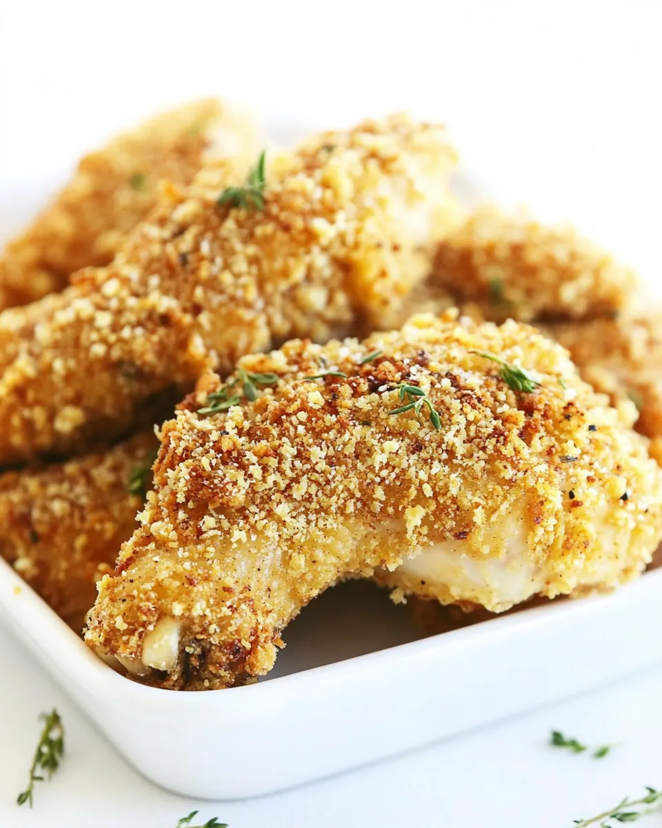 Delicious Buttermilk Oven Fried Chicken shot