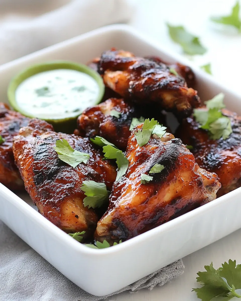 Easy Buttermilk Southwestern Chicken Wings food shot