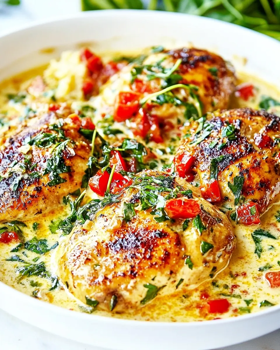 Easy CHICKEN FLORENTINE food shot