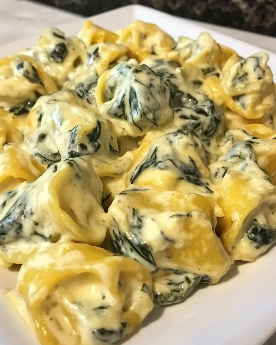 Classic CREAMY SPINACH TORTELLINI image