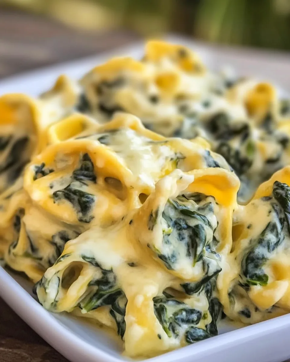 Easy CREAMY SPINACH TORTELLINI recipe photo