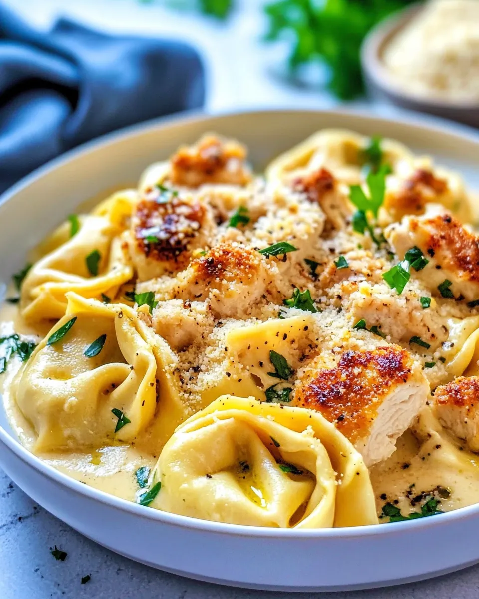 Delicious Caesar Chicken Tortellini (Lightened Up) recipe photo