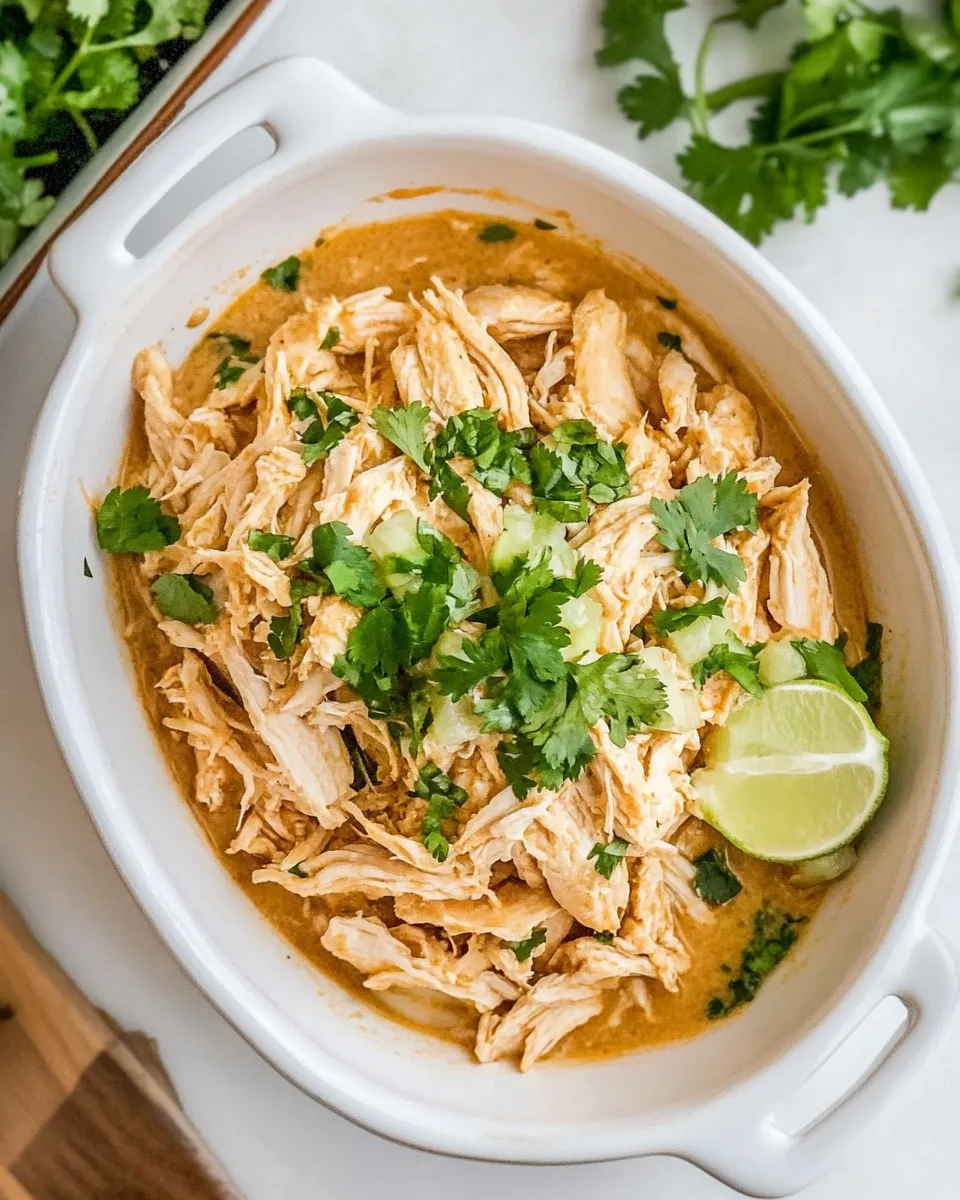 Delicious Cafe Rio Shredded Chicken (Copycat Recipe) plate image