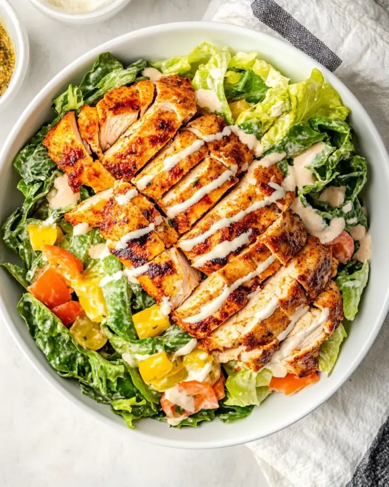 Homemade Cajun Chicken Caesar Salad photo