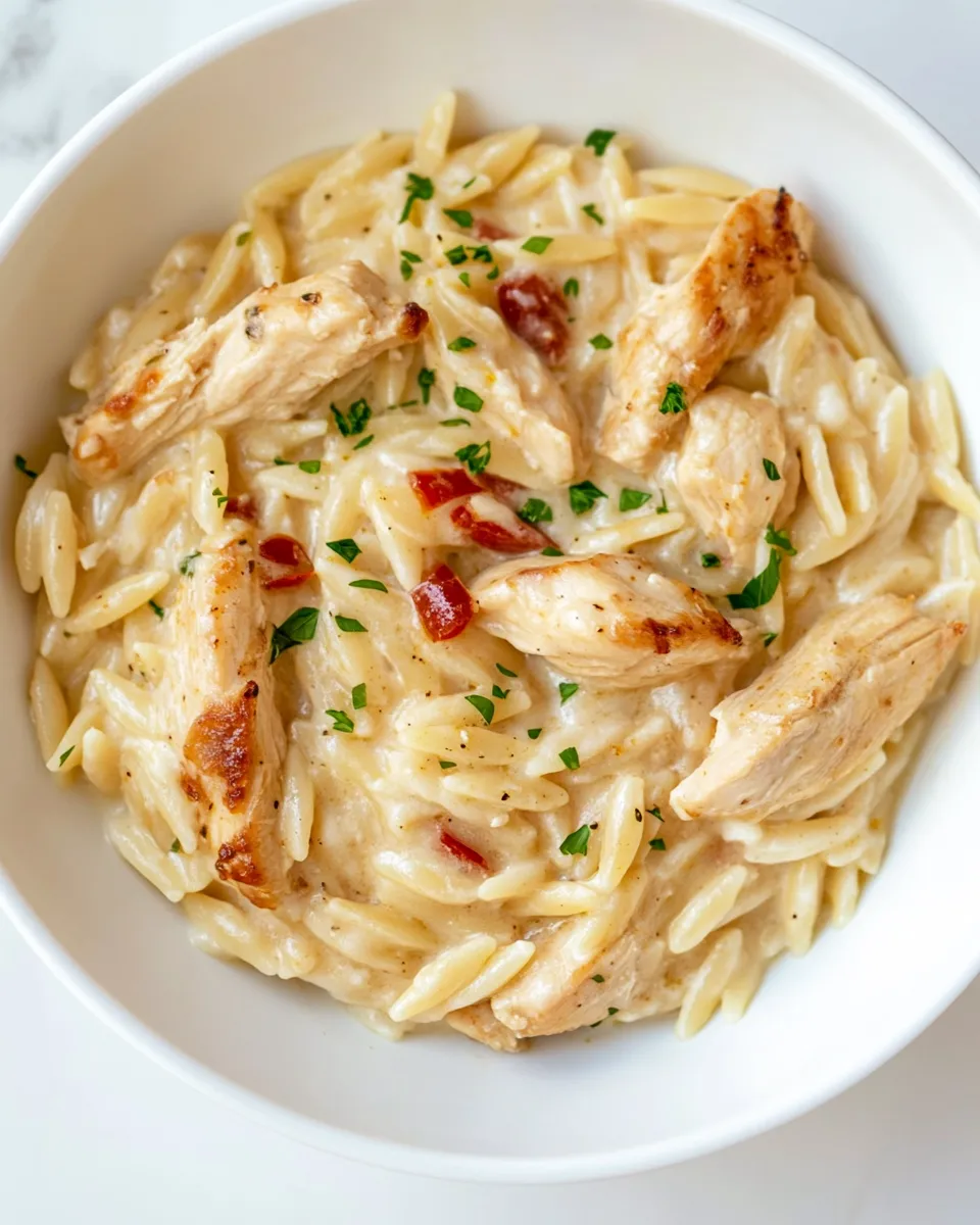 Homemade Cajun Chicken Orzo photo