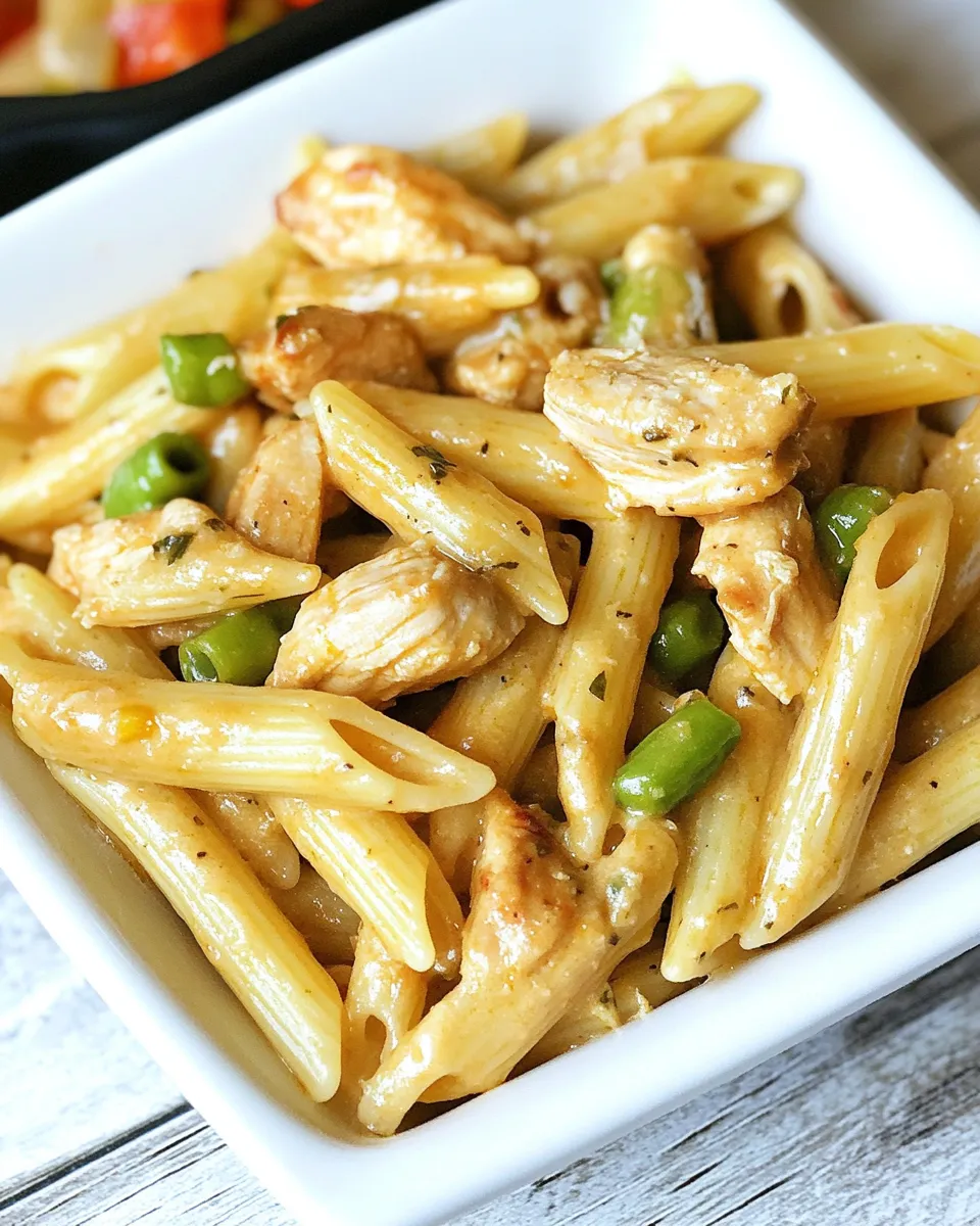 Easy Cajun Chicken Pasta Penne recipe photo